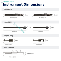 NOUVEAU Kit de Levage de Sinus Dentium DASK2.0 – Solution d'Élévation par Perçage pour Implants – Outil Chirurgical – Instruments Dentaires Harbor