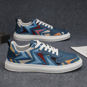 Chaussures de sport en toile pour hommes, respirantes, polyvalentes, décontractées, à lacets, doublure en mesh, pour adolescents, sports de plein air, chaussures de skate - Product Image 5