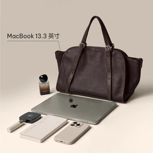 Nouveau sac à main pour <span class=keywords><strong>femme</strong></span> en cuir véritable, première couche de cuir de vache, grande capacité, vintage, rétro, bowling, sac à main à bandoulière unique - Product Image 3