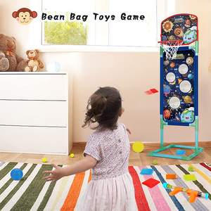 2pk köpük topu Popper oyuncak silahlar, sepet ve 24 köpük topları ve 6 fasulye torbaları ve 2 mini toplar ile çekim hedef ayakta puanlama - Product Image 6