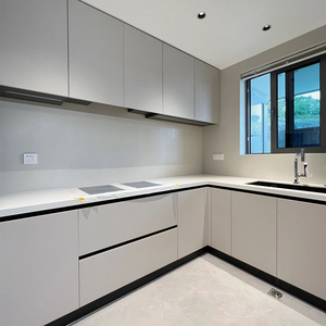 OEM модульный полный комплект кухонный шкаф для хранения деревянная стена кухонный шкаф мебель с островом - Product Image 4