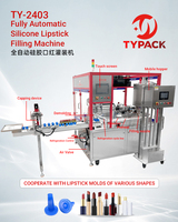 Machine de remplissage de rouge à lèvres en silicone entièrement automatique TYPACK à 72 cavités avec démoulage par congélation pour la fabrication de rouge à lèvres de 1 à 25 ml