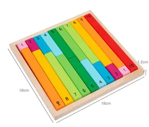 PT Custom Wooden Educational Counting Number Calculating Toys Math Learning Materials For Toddlers Wooden Toys Counting Sticks