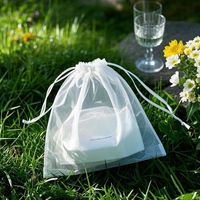 Op maat gemaakte multi-color transparante trekkoord mesh zakjes voor snoep, bruiloft, feestelijke geschenken, door fabrikant gemaakt