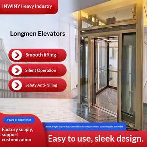 Ascenseur domestique à traction 2345 étages, intérieur et extérieur, petit ascenseur panoramique pour villa, ascenseur domestique - Product Image 1