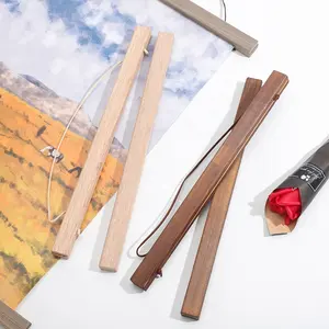 Colgador magnético de madera para carteles, colgador de imagen de 21cm, de tamaño personalizado, muestra gratuita, venta al por mayor