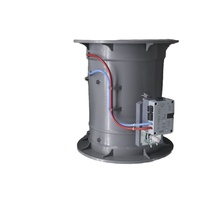 Vanne de régulation de débit d'air variable (VAV) en acier inoxydable électrique, type papillon, pour panneau, volume d'air contrôlable, sur mesure, beige