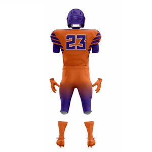 Nuevo Uniforme de Fútbol Americano Personalizado de Alta Calidad con Diseño Propio, Manga Corta, Colores y Logotipo Personalizados, 100% Poliéster - Product Image 3
