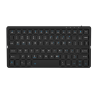 Clavier sans fil pliable personnalisé BD10, 78 touches, BT5.1, clavier portable rechargeable pour les voyages et les affaires
