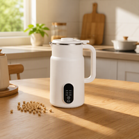Nouvel arrivage : Mixeur intelligent pour aliments végétaux, hachoir, machine à lait de soja haute vitesse, faible bruit, en acier inoxydable, 5+ vitesses, portable