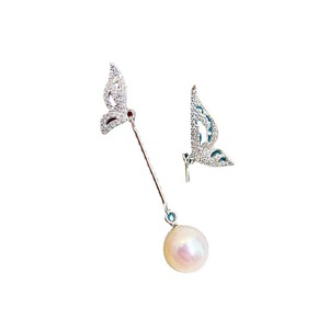 WENCHI S925 Argent DIY Accessoires Perles Plateau Vide pour Perles Plates 8-10mm Boucles d'Oreilles Papillon Bijoux Mode Modèle Goutte 11148 Fabriqué en Chine - Product Image 5