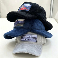 Casquette Trucker 5 Panneaux en Toile Personnalisée de Haute Qualité, Tendance et Sportive, avec Patch Appliqué à Motif Lettres, Réglable, en Velours, pour l'Extérieur