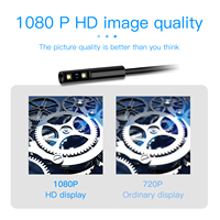 Kamera Endoskop, Kamera Ular Fleksibel Endoskop Tahan Air 1080P HD IP67 untuk Inspeksi Mesin Otomotif, Pipa, Dinding & Ventilasi