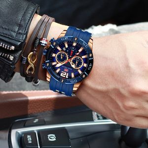 MINI FOCUS Mode Hommes Montres Top Marque <span class=keywords><strong>Montre</strong></span> À Quartz Étanche Sport Horloge <span class=keywords><strong>Montre</strong></span>-Bracelet Relogio Masculino Bracelet En Silicone 0349 - Product Image 4