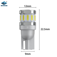 BJ194 LED Ampoule 3000K Wedge T10 168 921 W5W 4014 12 3030 02SMDLED Ampoule Lumières pour Voiture Intérieur Dôme Plaque D'immatriculation Lumière