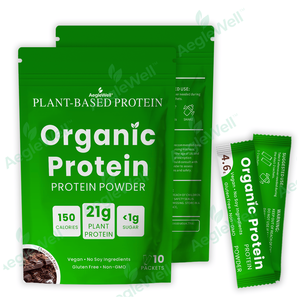 Aeglewell Premium organik <span class=keywords><strong>Protein</strong></span> tozu | Gdo olmayan, glutensiz ve süt içermeyen, egzersiz ve günlük beslenme, çikolata aroması - Product Image 3