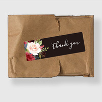 Fabricants d'étiquettes adhésives imperméables personnalisables de remerciement pour les petites entreprises Impression UV/offset Brillant/Mat