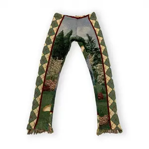 Custom Embroidered Design High-quality Designer Pants Fashion Tapestry Pants For Men