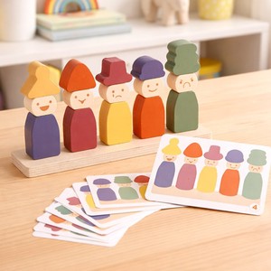 Nuovo Arrivo All'Ingrosso: Gioco Puzzle Colorato Montessori, Set di Blocchi Impilabili per lo Sviluppo Cognitivo - Product Image 6