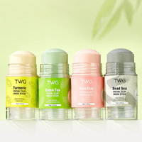 Masque en stick de boue à la glycérine et vitamine E, marque privée, hydratant, éclaircissant, nettoyant, contrôle du sébum, exfoliant, masque en stick à la rose