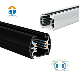 Surface suspendue au plafond moderne, connecteur <span class=keywords><strong>de</strong></span> système d'éclairage <span class=keywords><strong>de</strong></span> piste à 4 fils et <span class=keywords><strong>Rail</strong></span> <span class=keywords><strong>de</strong></span> piste <span class=keywords><strong>de</strong></span> lumière LED pour projecteur <span class=keywords><strong>de</strong></span> piste à LED COB - Product Image 2