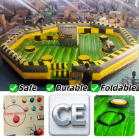 Easyfun - Vente Flash : Barres de saut gonflables de qualité commerciale avec matelas pour jeu Wipeout, idéales pour la location événementielle et les entreprises de location.
