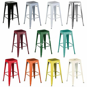 Tabourets de bar empilables <span class=keywords><strong>Tolix</strong></span> de couleurs en option de meubles commerciaux 65Cm tabourets de comptoir en métal <span class=keywords><strong>Tolix</strong></span> de cuisine - Product Image 2