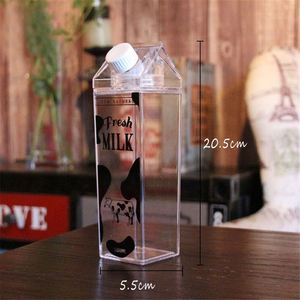 Latest Design Custom Logo Transparent 500Ml Square <b>Water</b> <b>Bottle</b> <b>Clear</b> Reusable Milk Carton Plastic - Product Image 2