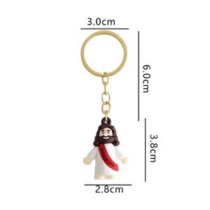 Mini Llaveros de PVC Ecológicos con Figuras de Jesús para Pascua, Figuras Pequeñas de Jesús que Te Aman, Juguetes a Granel - Product Image 6