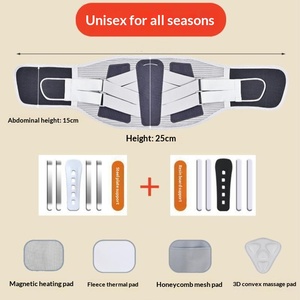 Ceinture de soutien lombaire médicale avec plaque en acier, élastique, respirante, en polyester chaud, design enveloppant, ajustement universel toutes saisons - Product Image 6