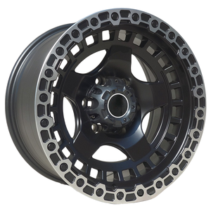 Jantes en acier modifiées tout-terrain de 17 pouces adaptées à Ford Ranger, Beijing BJ40, Leopard et Toyota Prado - Product Image 1
