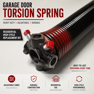 Garage <b>Door</b> <b>Spring</b> Residential Adjustable Garage <b>Door</b> Torsion <b>Springs</b> Heavy Duty Cones Durable Kit - Product Image 1