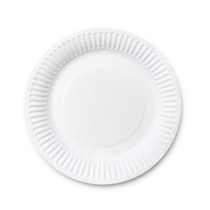 Assiette en papier blanc de forme ronde de dîner de restaurant de haute qualité de 6 7 8 <span class=keywords><strong>9</strong></span> pouces pour la décoration de fête d'anniversaire - Product Image 2