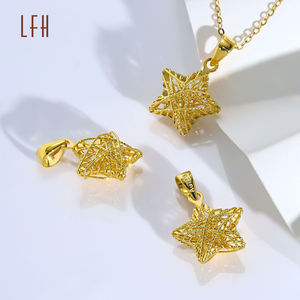 Collar con Colgante de Estrella de Moda, Collar con Colgante de Estrella Real en Oro de 18k, Joyería de Oro, Oro Real de 18k, Original - Product Image 3