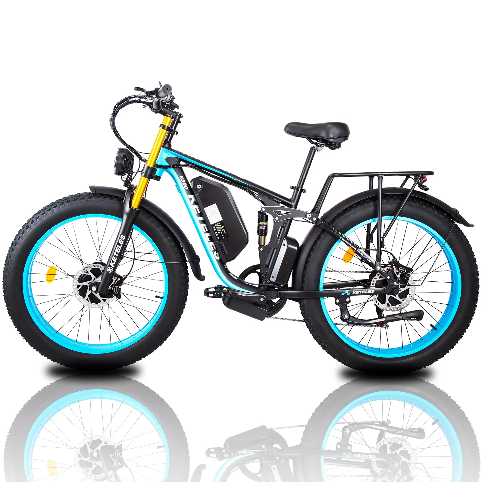 48V SUSPENSIÓN COMPLETA keteles precio al por mayor k800pro bicicleta 23ah batería electrilc bicicleta 26x4 pulgadas neumático grueso ebike 2000W