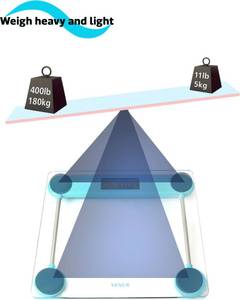 Báscula de pesaje Personal Digital inteligente y altamente precisa, 180 kg de capacidad, funciona con pilas, báscula de baño ampliamente vendida, 100 gramos - Product Image 3