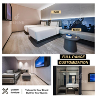 Komplettpaket für Maßgefertigte Hotelmöbel Luxuriöse Moderne 5-Sterne-Hotelzimmer-Suite Individualisiertes Hotel-Schlafzimmer-Möbelset