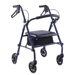 Déambulateur avec siège et freins pour personnes âgées et handicapées, aide à la mobilité - Product Image 1