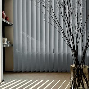 Cortinas enrollables verticales de tela transparente francesa, puerta de <span class=keywords><strong>comedor</strong></span>, ventana, parasol, persianas, sala de estar, oficina, puerta de oficina - Product Image 1