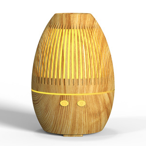 Diffuseur d'arômes YX-337 effet bois, mini humidificateur USB 5V avec lumière colorée pour la maison et la voiture - Product Image 3