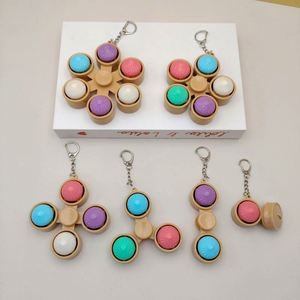 2026 Hot Sale Stress Relief Toy Keychain Dumpling Squishy <b>Ball</b> Dumpling Keychain Finger Spinner with <b>Led</b> Light Squeeze Toy - Product Image 6