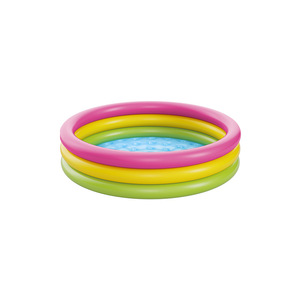 Pursuefree Three Ring Rainbow Inflatable Water Pool 360 Degree Anti Collision For <b>Kids</b> Outdoor Play - Product Image 2