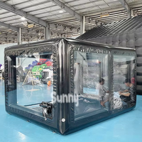 Tente de garage gonflable étanche sur mesure pour exposition de voitures, tente capsule gonflable transparente pour camping en extérieur