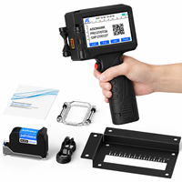 Imprimante jet d'encre industrielle manuelle AISOMARK, nouvelle version améliorée, autonomie de 8h, pour numéros de lot, logos, QR codes, flex, œufs