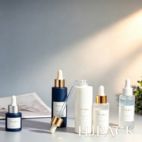 Flacon compte-gouttes en verre mat blanc pour huile essentielle et sérum, 20ml, 30ml, 40ml, 50ml, 60ml, 80ml, 100ml, 120ml, flacon vide à épaulement plat.