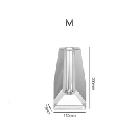 Vase en cristal K9 miniature personnalisé de haute qualité, design moderne fait à la main pour la décoration de la maison ou des mariages, vente en gros
