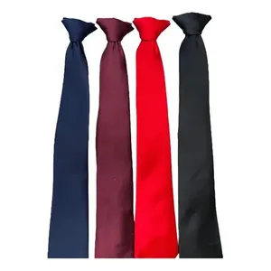 Papillon con clip per bambini e ragazzi, tinta unita, in raso, largo 30 cm, accessorio per feste - Product Image 4