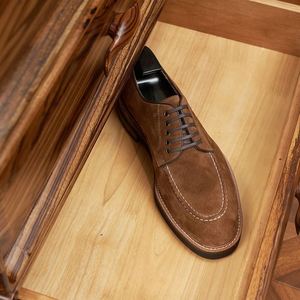 Chaussures décontractées de printemps-été pour hommes, style britannique, à bout carré, Derby à lacets, antidérapantes, respirantes, en cuir Valentina - Product Image 4