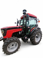 Traktor Pertanian 70HP 4WD Dijual Murah dengan Sasis Kuat, 3-point Hitch, PTO & Pilihan Loader Depan