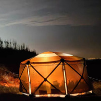 Tente dôme de Camping à boule en caoutchouc, étanche, Portable, Semi-automatique